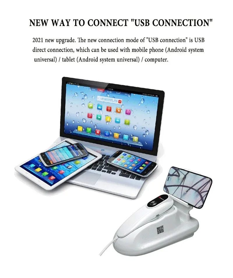 New Upgrade 50x 200x UV Skin Analyzer USB Scalp &ndash; UV Test