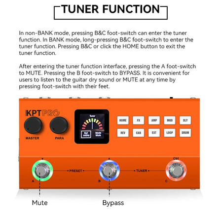 YUIMER KPTPRO Guitar Processor &ndash; 120 Presets And 60 Amps