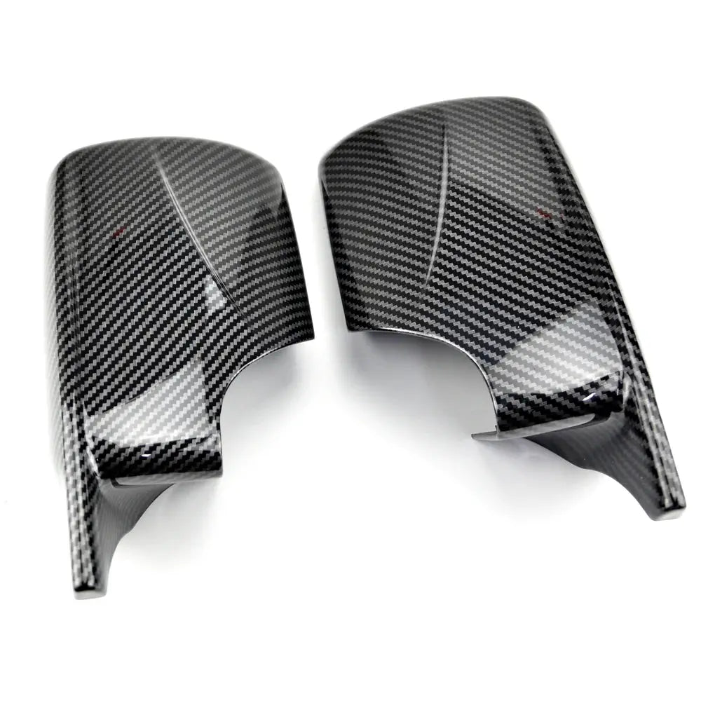 Black Side View Mirror Cover Caps for BMW E46 E39 Sedan by InterCyprus Trading Ltd