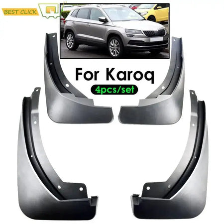 4Pcs Car Mud Flaps For Skoda Karoq 2017 2018 2019 2020 2021 Mudflaps Splash Guards Mud Flap Mudguards Fender Front Rear Styling by InterCyprus Trading Ltd