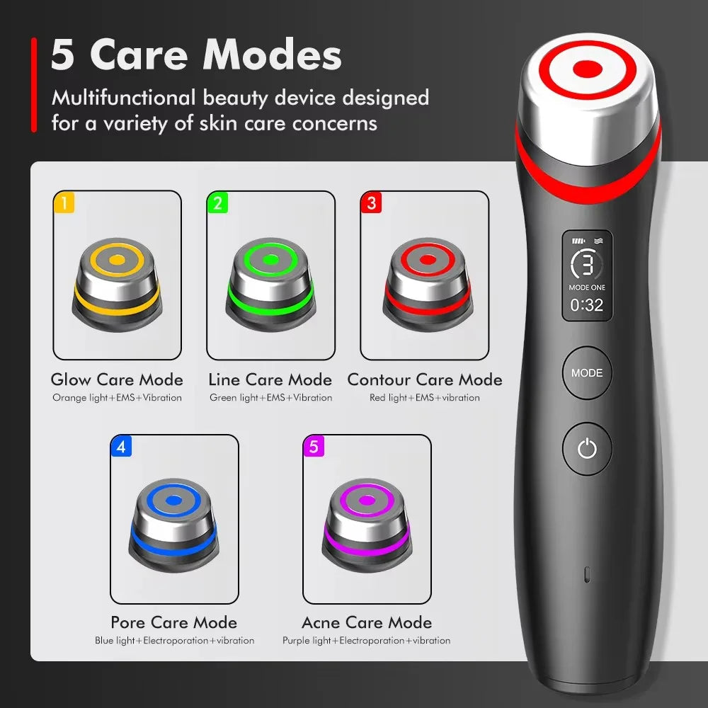 6 In 1 Age Booster Skin Care Device &ndash; EMS Microcurrent Lift