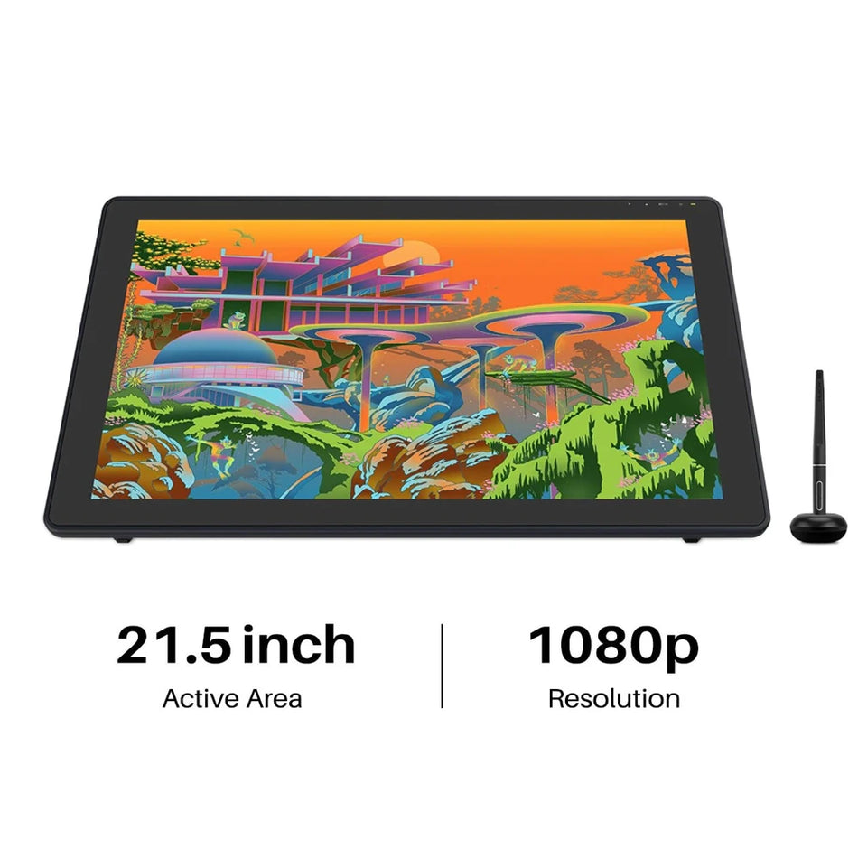 Kamvas 22 Plus 21.5 Inch Graphics Tablet Monitor 140% sRGB, Linux/MacOS/Android