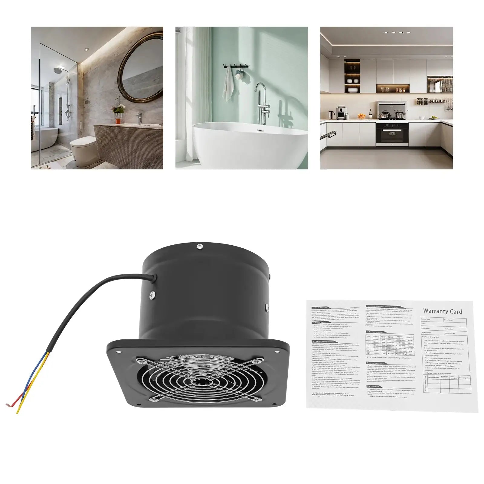 Exhaust Fan 220V 6 Inch Copper Motor &ndash; Low Noise Airflow