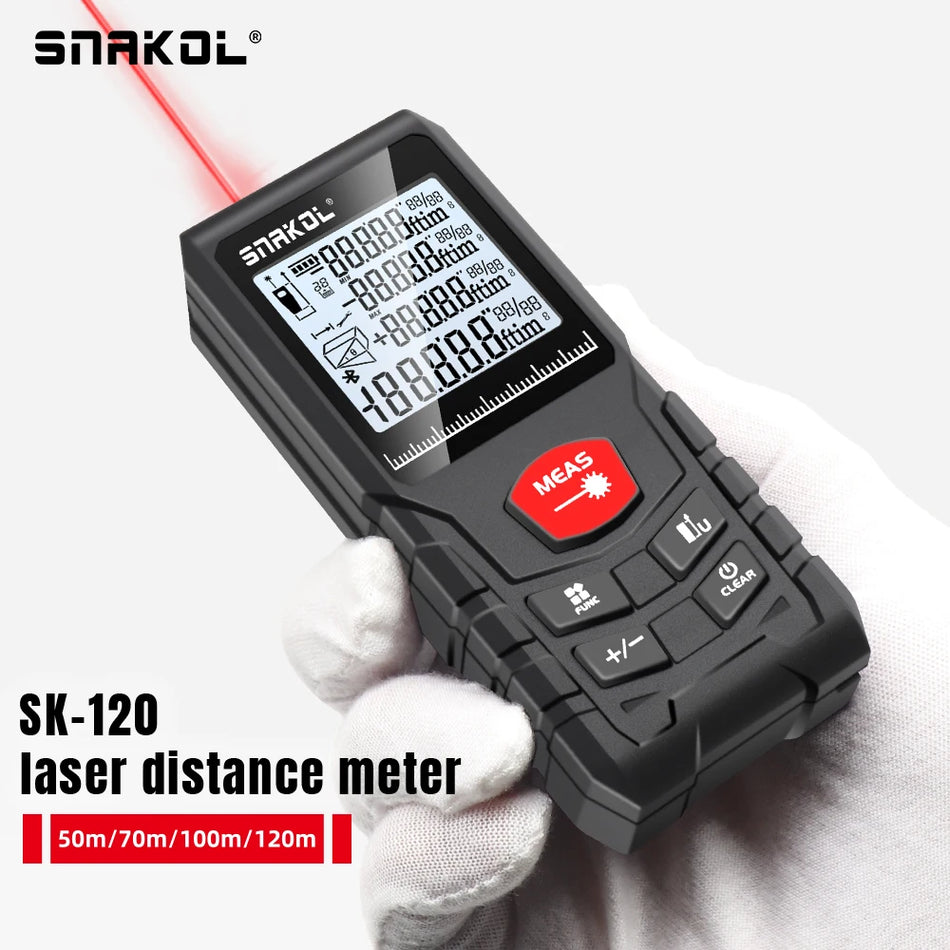 SNAKOL Professional Laser Distance Meter with Range Options up to 120m