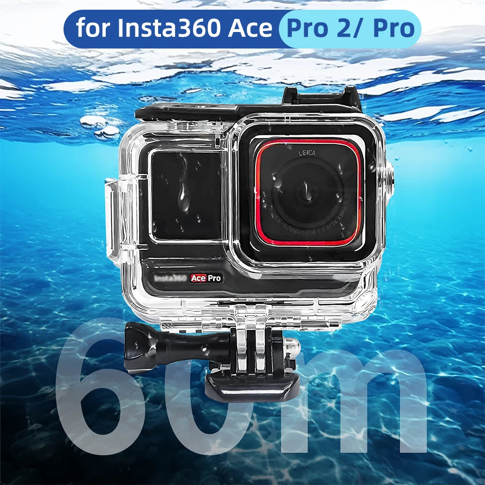 Waterproof Housing for Insta360 Ace Pro 2 &amp; Ace Pro - 60M Dive Case Protector