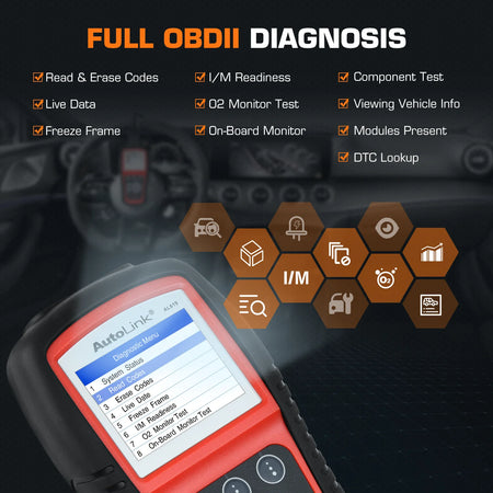 Autel AL619 ML619 OBD2 Auto Scanner - Reads Live PCM Data