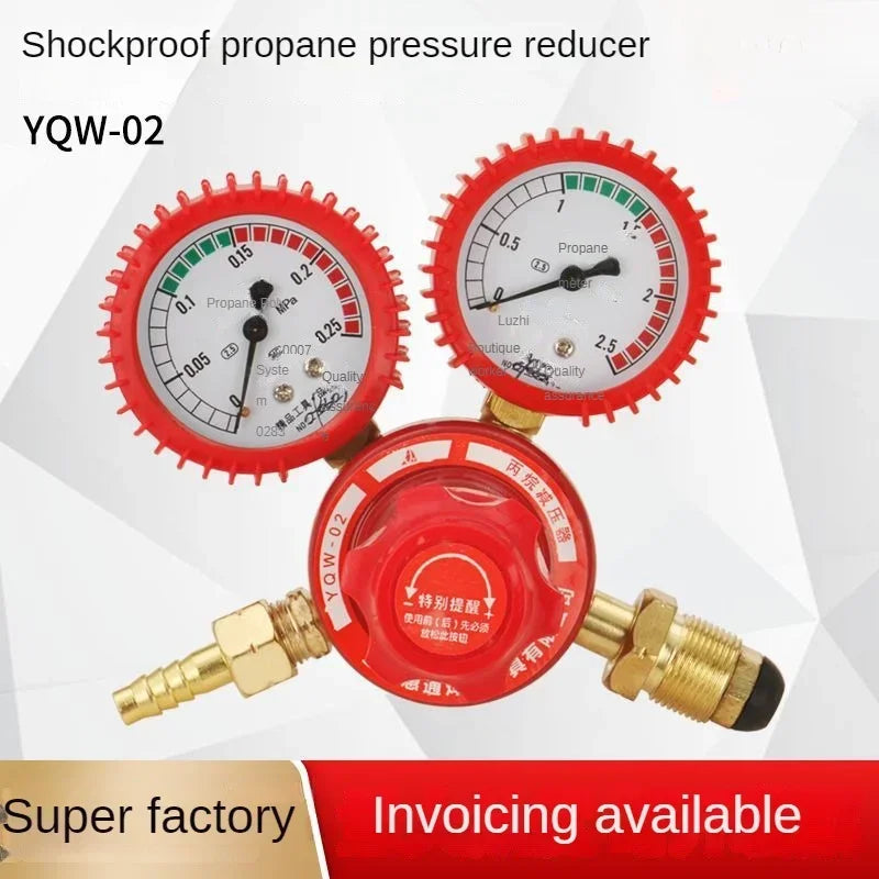 Propane Reducer YQW-02 Zinc Pressure Gauge &ndash; Shockproof