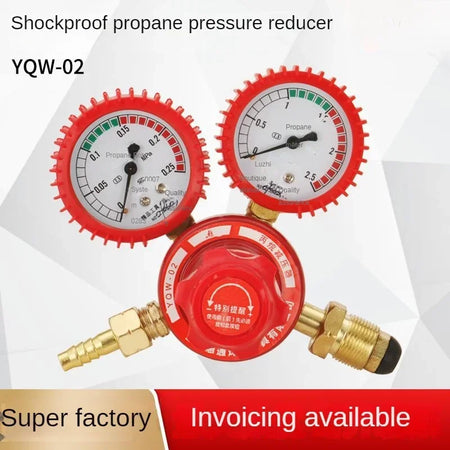 Propane Reducer YQW-02 Zinc Pressure Gauge &ndash; Shockproof