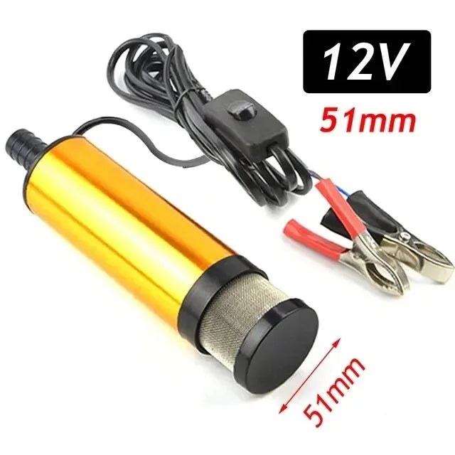 51MM 38MM Car Electric Oil Pump 12V Submersible &ndash; Efficient 12v 51mm