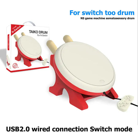 Wired Taiko Drum With Drumstick For Switch Taiko No Tatsujin