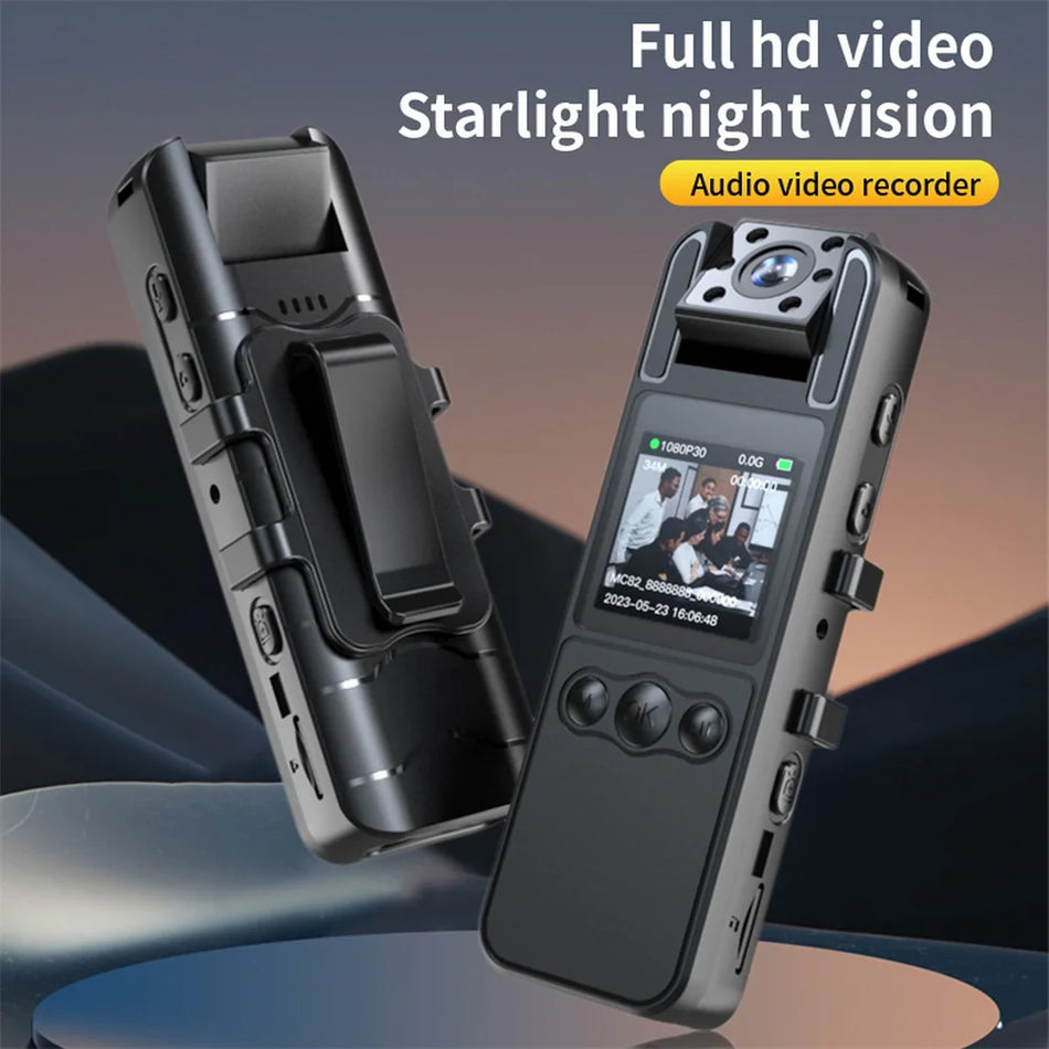 1080P HD Mini telesna kamera z 180-stopinjskim rotirajočim infrardečim nočnim vidom