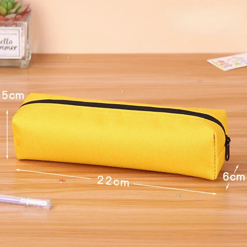 Kawaii Large Capacity Pencil Case - Durable Fabric School Supplies