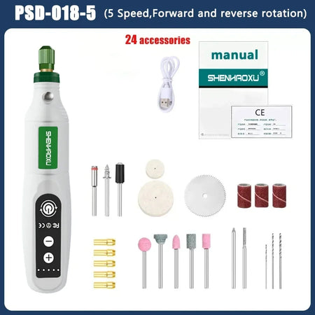 SHENHAOXU Mini Electric Grinder with USB Charging and Adjustable Speed PSD-018-5-group1