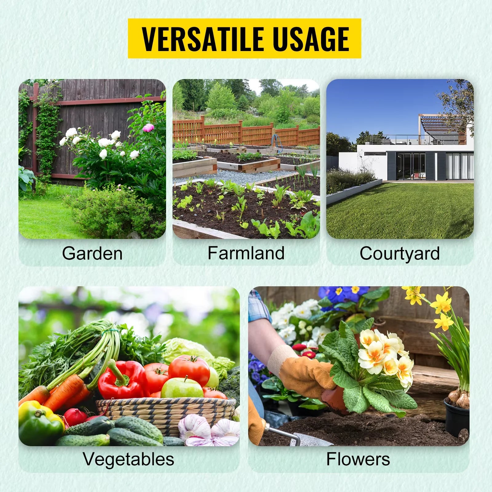 SucceBuy Walk-In Tunnel Greenhouse &ndash; Waterproof Cover