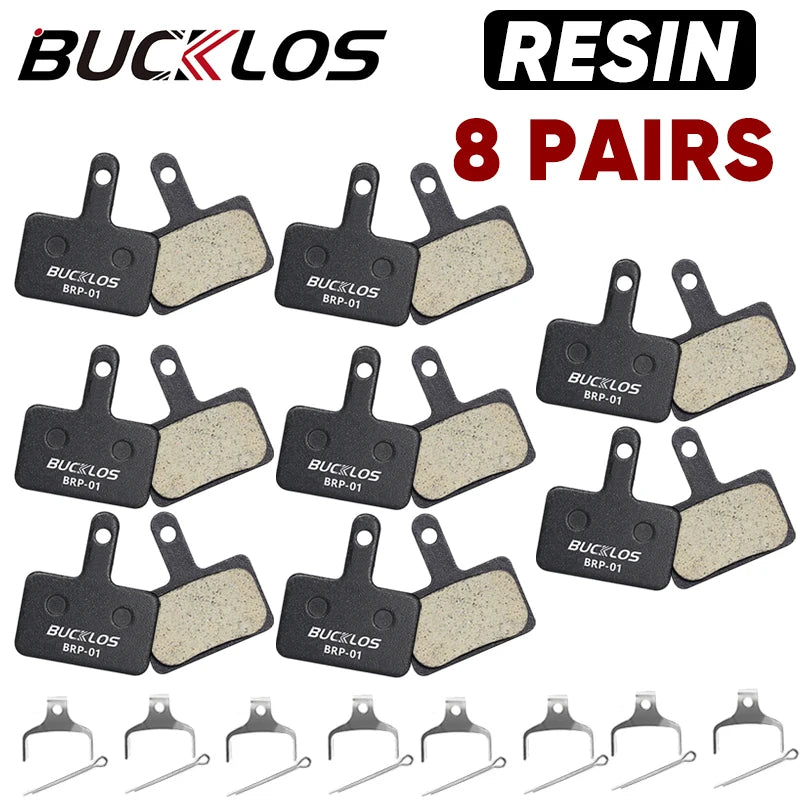 BUCKLOS BRP-01 Resin Disc Pad &ndash; Wear-Resistant Performance Resin 8Pairs