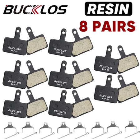 BUCKLOS BRP-01 Resin Disc Pad &ndash; Wear-Resistant Performance Resin 8Pairs