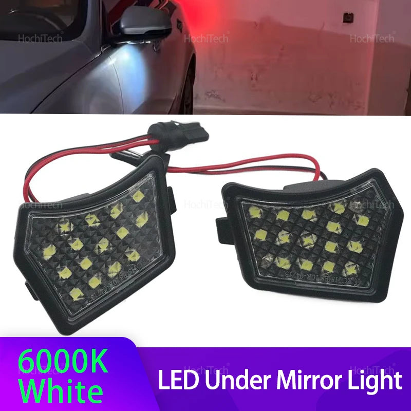 Luces de Charco LED Blancas para Volvo V40 V60 XC90 Jaguar XJ XF
