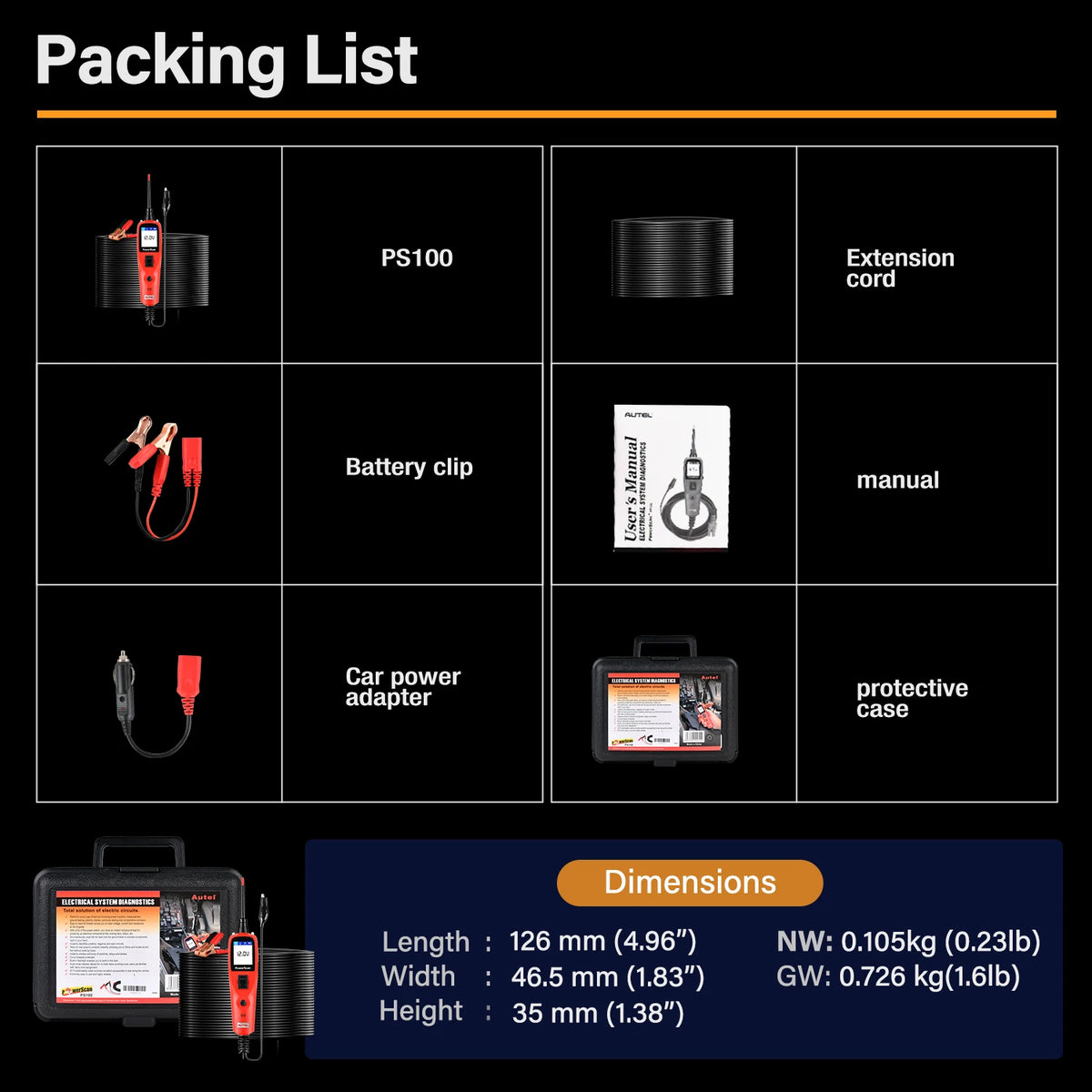 Autel PowerScan PS100 - Comprehensive OBD2 Diagnostics