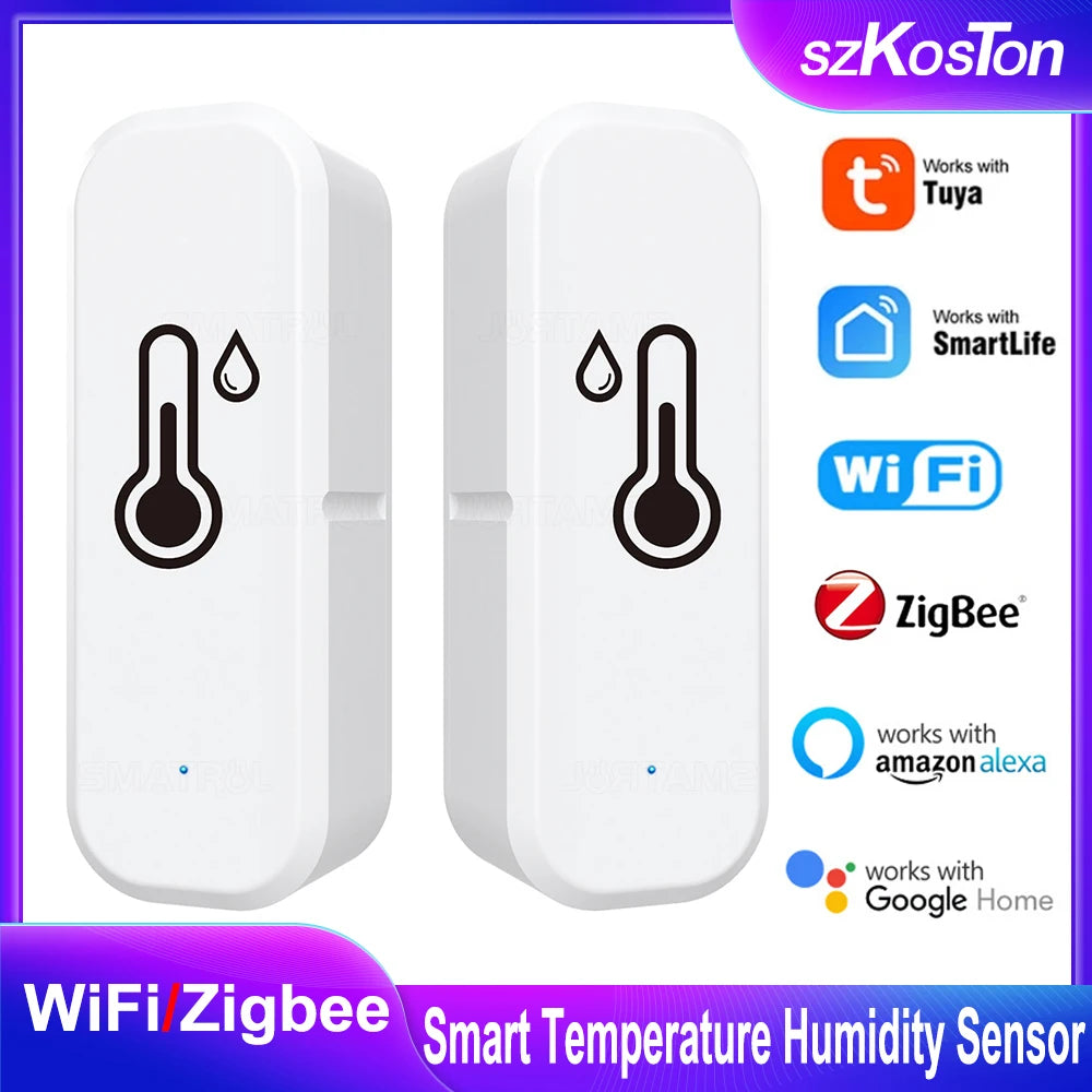 SZKOSTON Zigbee Smart Temperature and Humidity Sensor for Home Automation