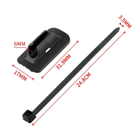 MUQZI 4pcs MTB Bike Brake Shifter Cable Housing Guide Clips &ndash; Durable Cable Management