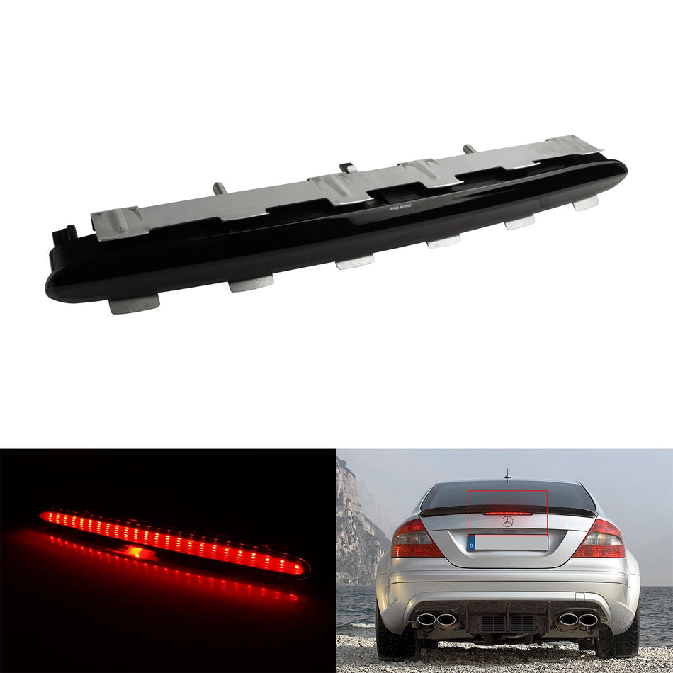 Assemblaggio di luci di stop di alto livello posteriore con lente fumé nera per Mercedes-Benz CLK W209