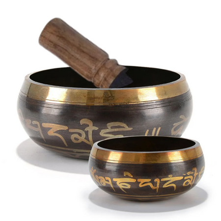 Tibetan Singing Bowl Set 8.5 to 20 cm - Meditation Aid