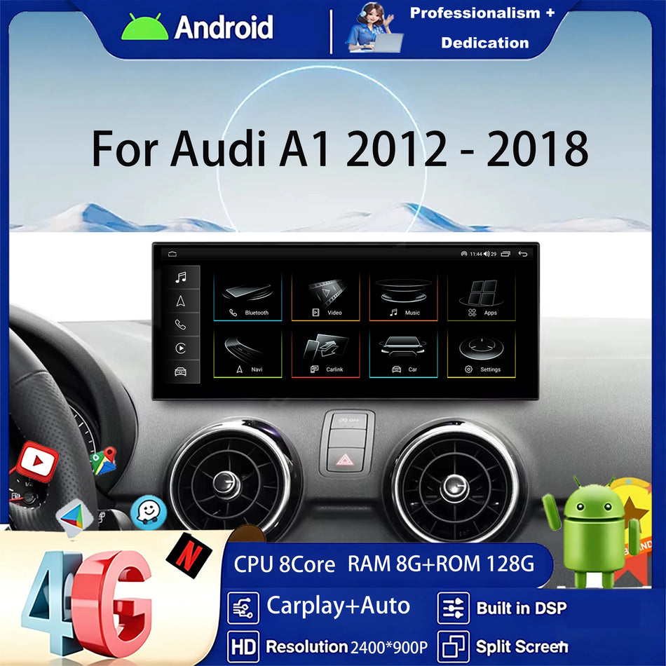 12,3-calowy ekran QLED radio samochodowe z DSP, bezprzewodowy Carplay i Android 16