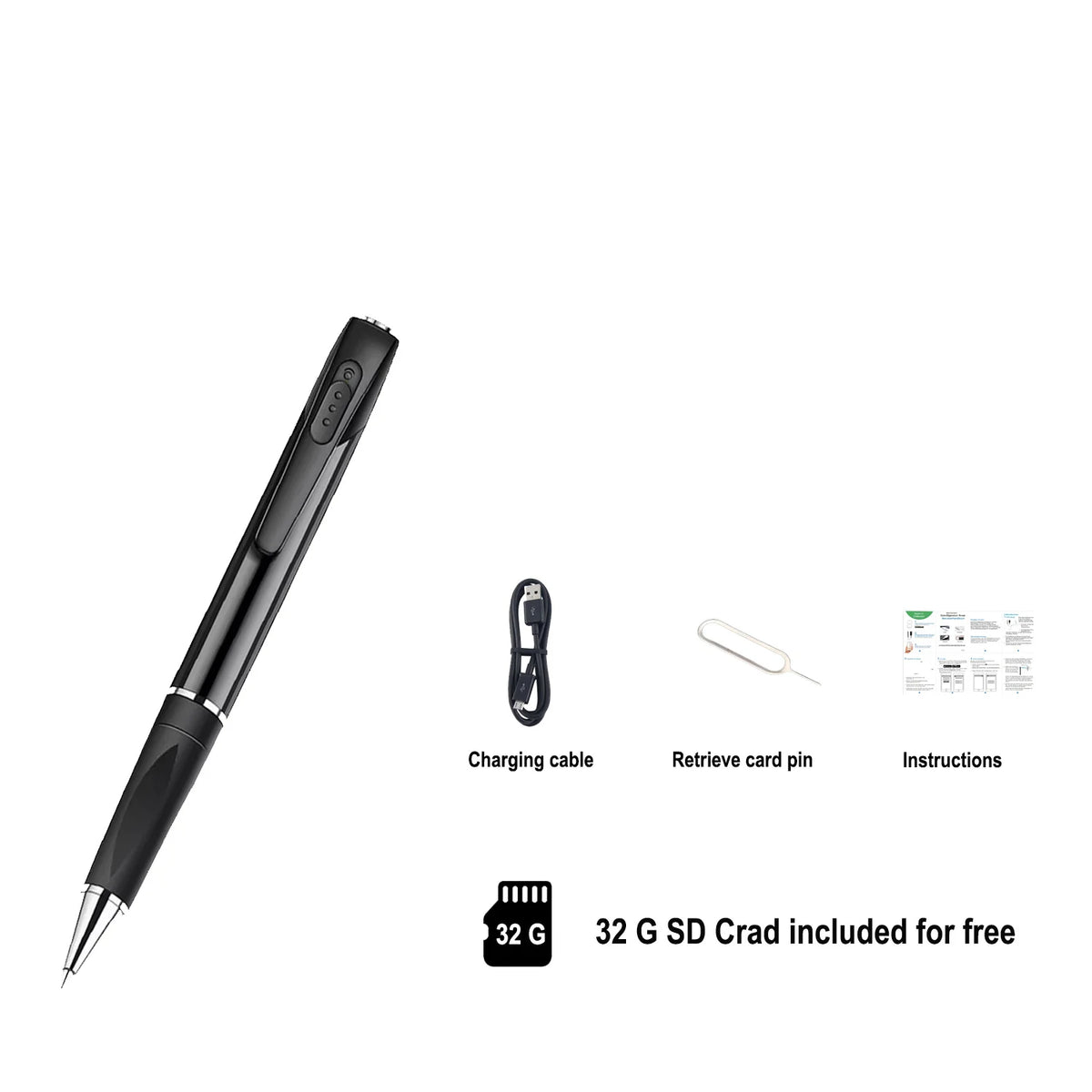 F62 Digital Voice Recorder Pen &ndash; Built In 32GB Card