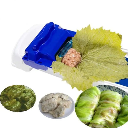 White and Blue Vegetable Meat Rolling Machine