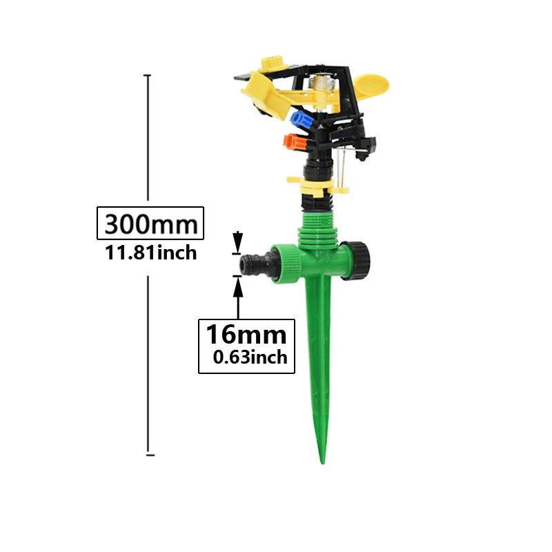 360 Degree Rotating Jet Sprinklers | Double Outlet Rocker Nozzles for Efficient Garden Irrigation B