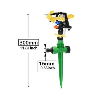 360 Degree Rotating Jet Sprinklers | Double Outlet Rocker Nozzles for Efficient Garden Irrigation B