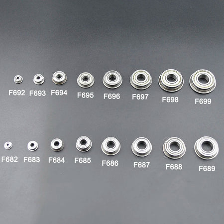 Miniature Flanged Bearings 682-689 &ndash; Chrome Steel Bearings
