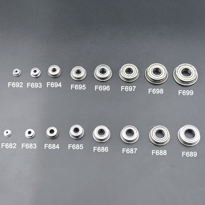 Miniature Flanged Bearings 682-689 &ndash; Chrome Steel Bearings