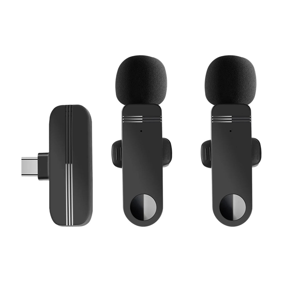 Lavalier Wireless Microphone Clip On Mic &ndash; Low Latency 2-in-1 for Type C
