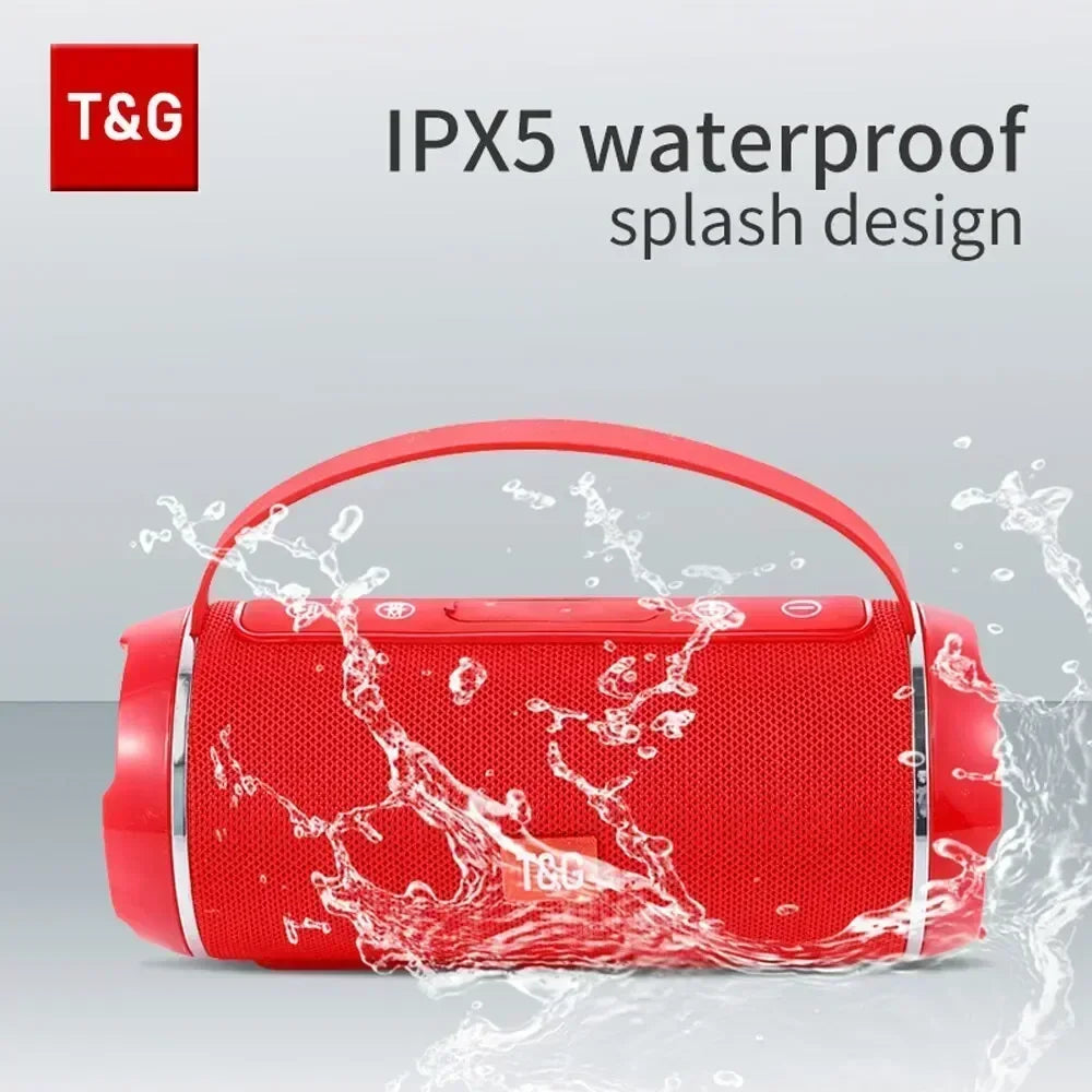 Powerful Waterproof TWS Bluetooth Speaker with 3D Stereo Sound
