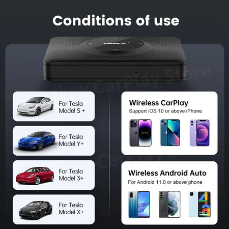CarlinKit Wireless CarPlay Android Auto Dongle Tesla