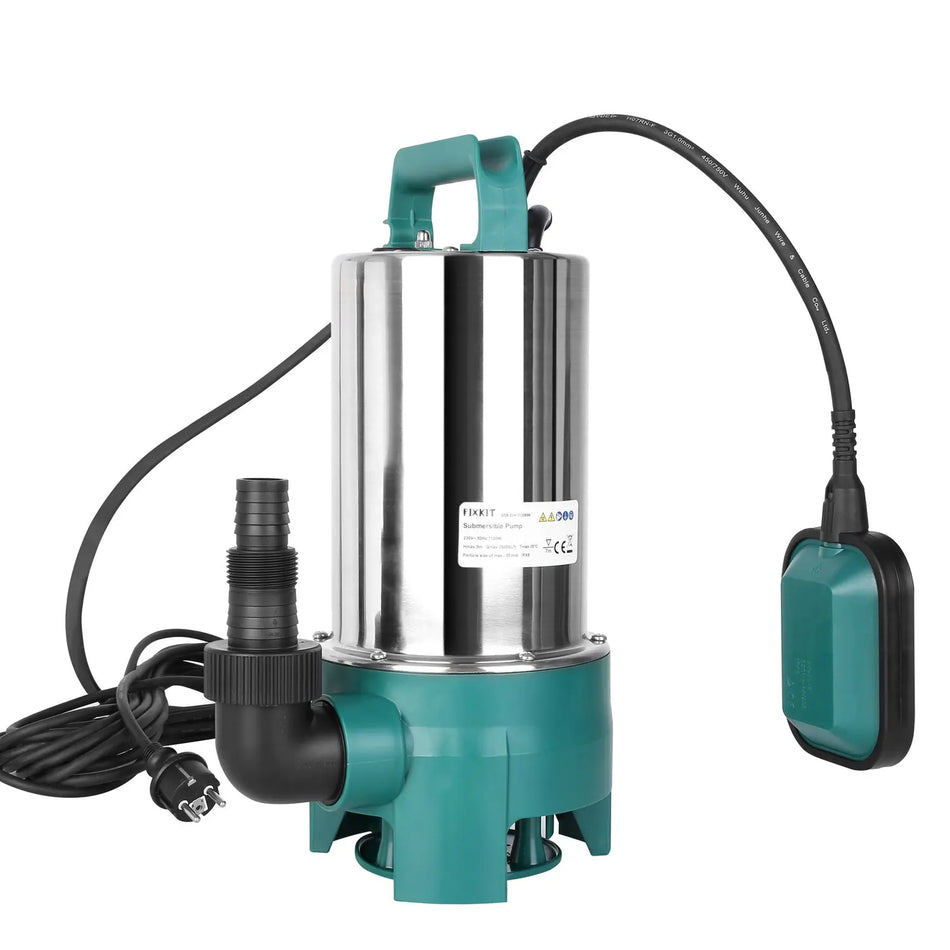 Bomba de sumidero de 1100W Bomba de agua sucia con interruptor de flotador automático