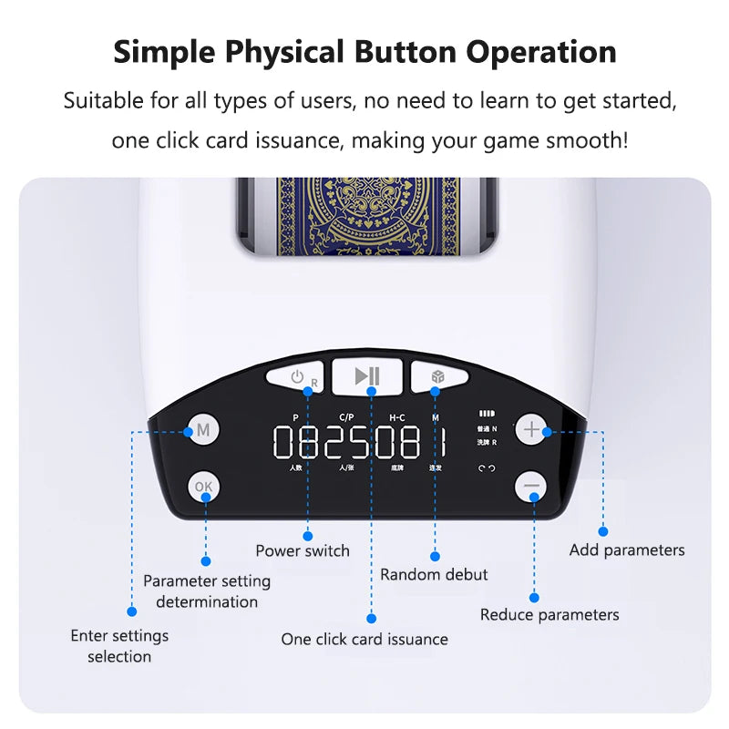 Automatic Card Dealer Machine &ndash; Long Battery Life 4000mAh