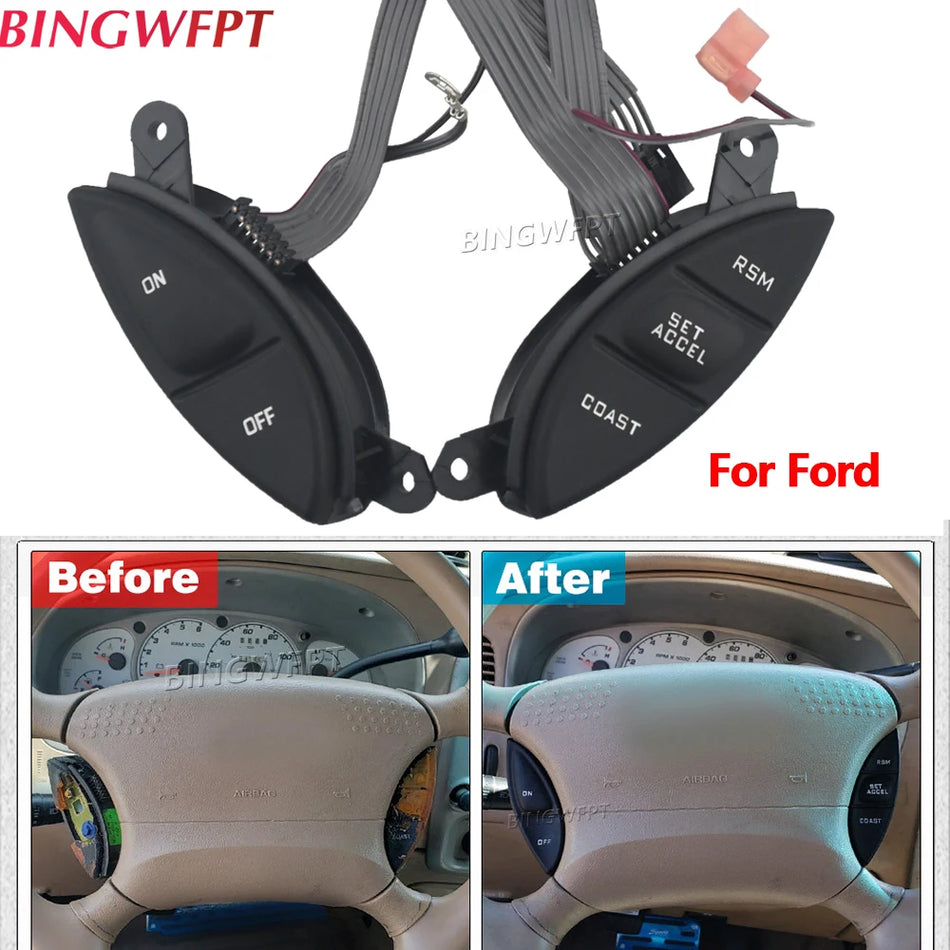 Interruptor de control de crucero del volante ABS para Ford F-150 Explorer Ranger