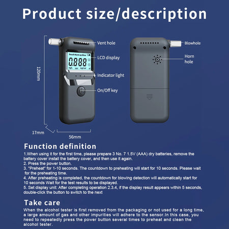 Nu Portable Breath Tester &ndash; Ultra Light and Accurate