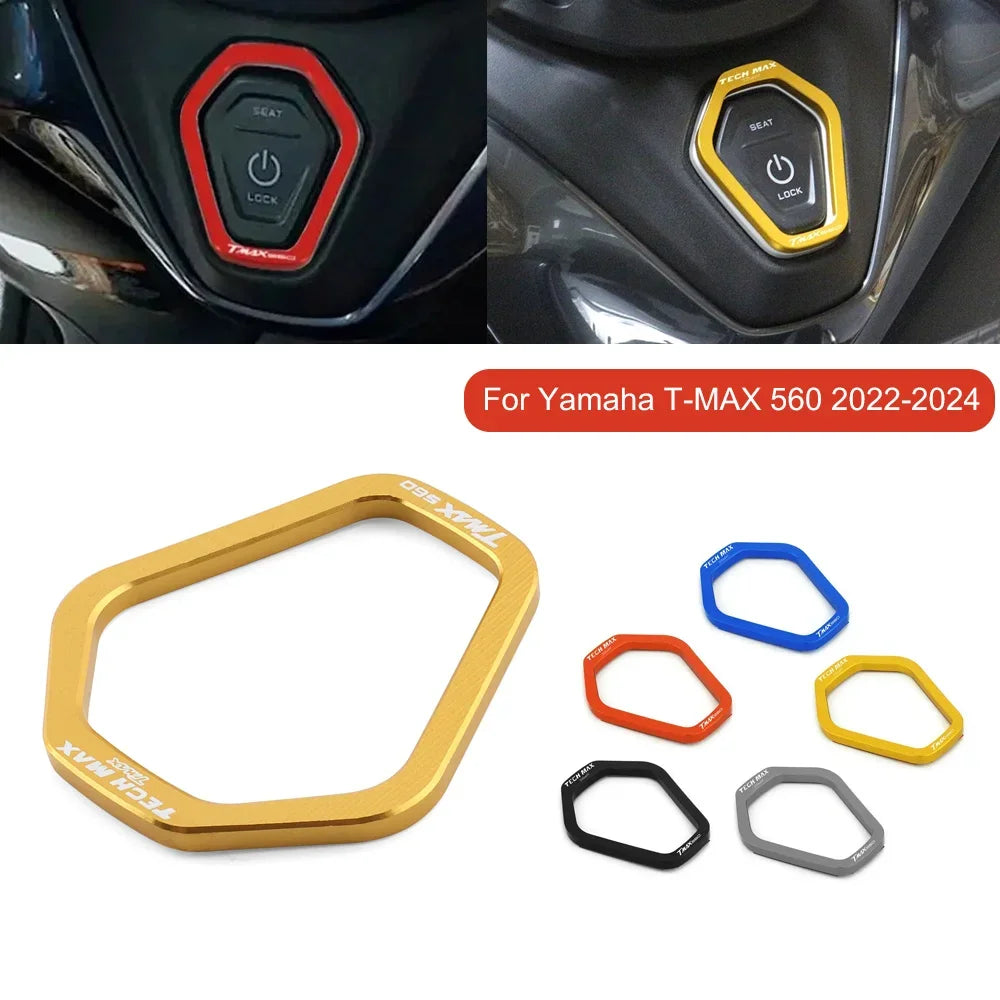 Yamaha TMAX560 2023-2024 Electric Door Lock Switch Covers - Aluminium Protector Caps