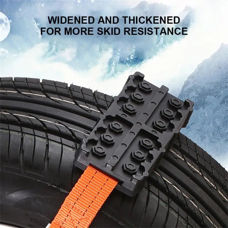 Durable PU Anti-Skid Tire Chain Straps &ndash; All-Season Traction
