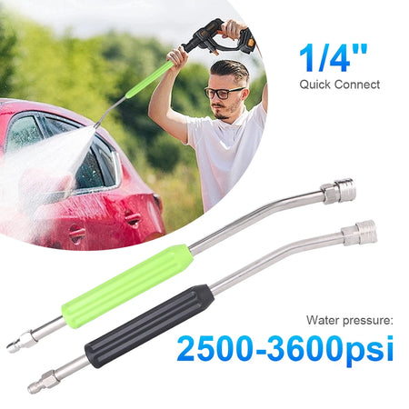 High-Pressure Car Wash Gun Extension Rod - Stainless Steel Jet Washer Lance