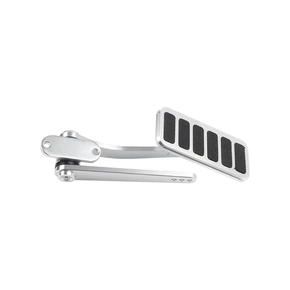 Universal Polished Throttle Pedal, Braided 36" Throttle Cable Kit with 24" Sleeve and Cab & Cab Bracket Aluminum by InterCyprus Trading Ltd