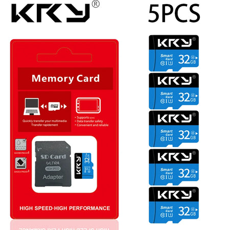 KRY 5PCS Micro Memory SD Card &ndash; High-Speed Data Transfer 5PCS 32GB