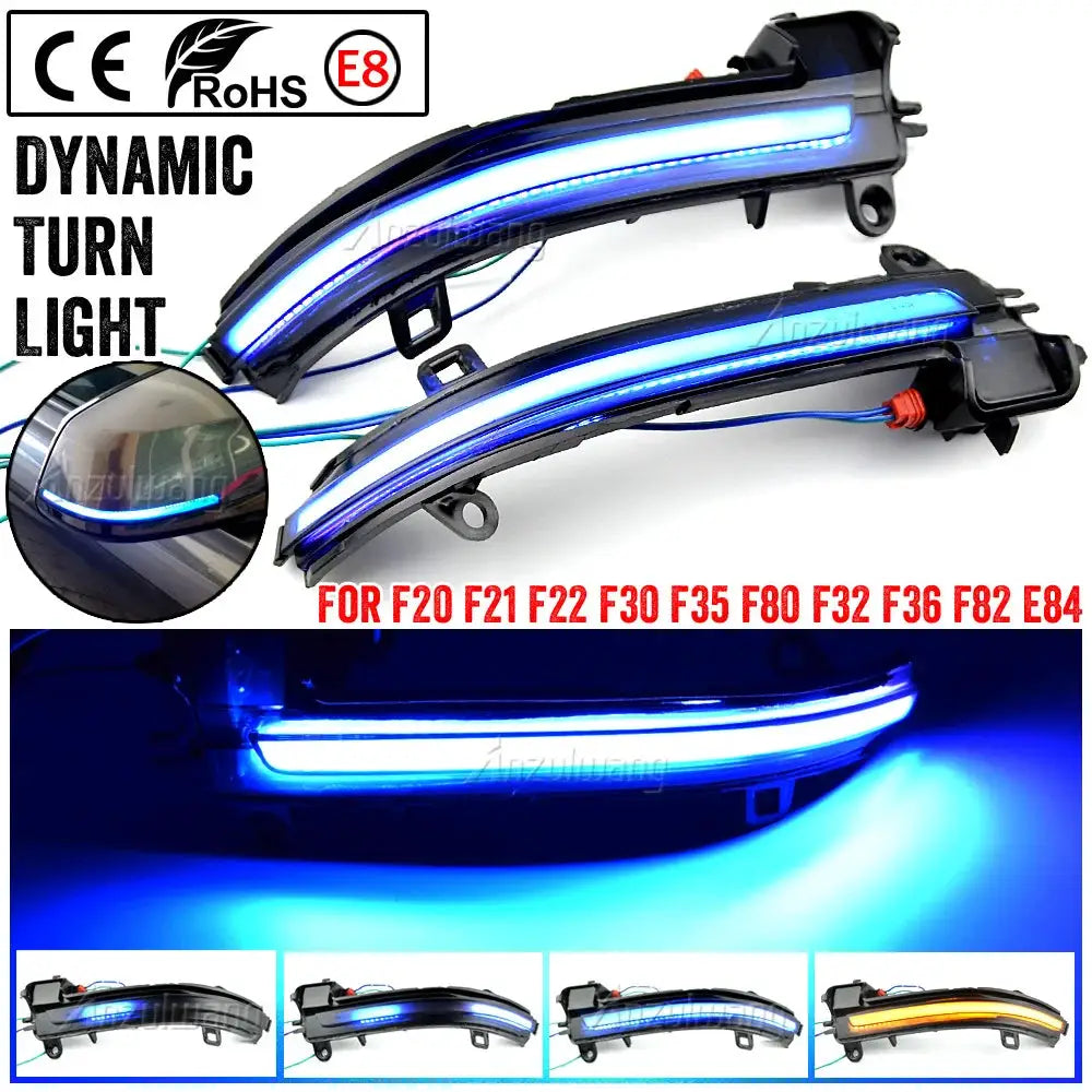 Side Mirror LED Turn Signal Lights For BMW F20 F21 F22 F23 F30 by InterCyprus Trading Ltd