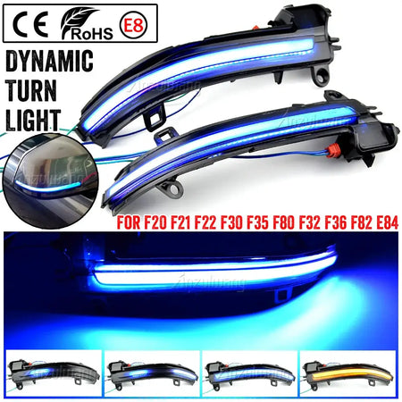 Side Mirror LED Turn Signal Lights For BMW F20 F21 F22 F23 F30 by InterCyprus Trading Ltd