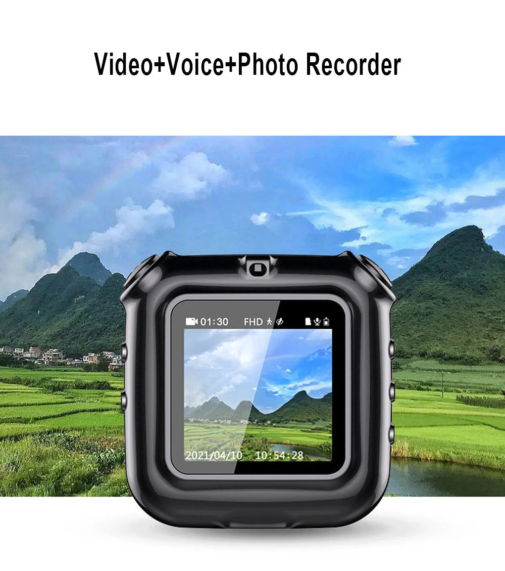 V9 Mini Clip Necklace Camera 1080P with Display &amp; Audio Recording