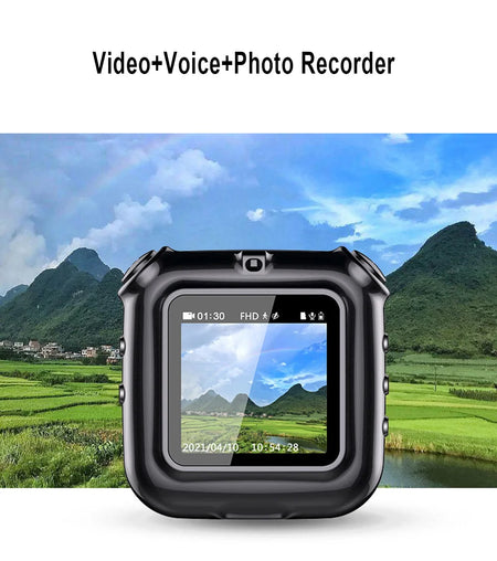 V9 Mini Clip Necklace Camera 1080P with Display &amp; Audio Recording