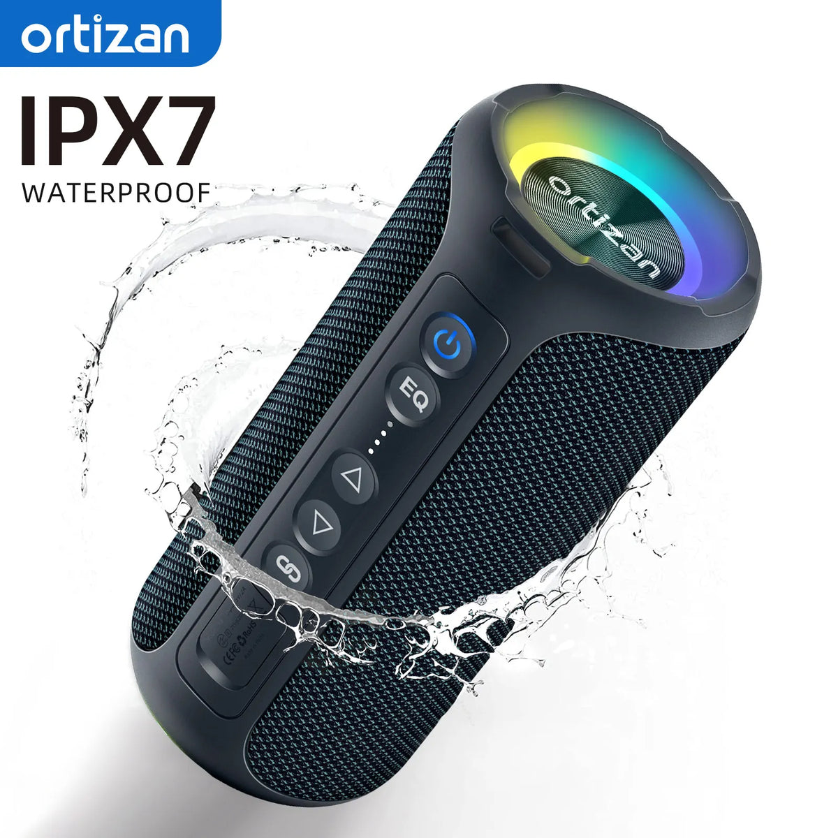 Ortizan 40W Portable Bluetooth Speaker with Deep Bass &amp; IPX7 Waterproof